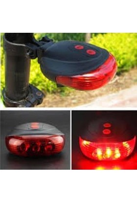 Taled Bisiklet LED Lazer Işığı Güvenlik Şeritli Arka Stop Lamba