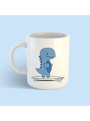 Bikutumutluluk Tea - Rex Kupa Serisi - Sevimli Tea-Rex Kaykay Kupa