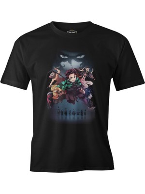 Lord T-Shirt Demon Slayer Siyah Erkek Tshirt