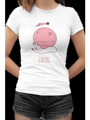 Lord T-Shirt My Future Beyaz Bayan Tshirt