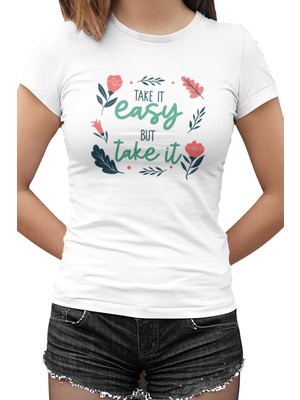 Lord T-Shirt But Take It Beyaz Bayan Tshirt