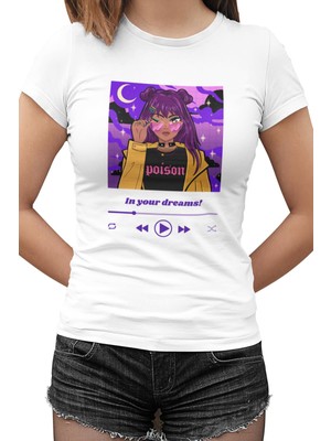 Lord T-Shirt Poison Beyaz Bayan Tshirt