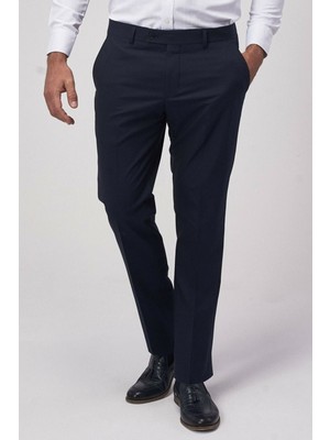 Taniş Erkek Klasik Kesim Lacivert Kumaş Pantolon