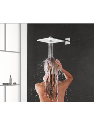 Grohe Rainshower Smartactive 310 Cube Tepe Duşu Seti 430 Mm, 2 Akışlı 26479LS0