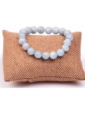 Taş Sandığı Akuamarin Taşı Bileklik 10 mm