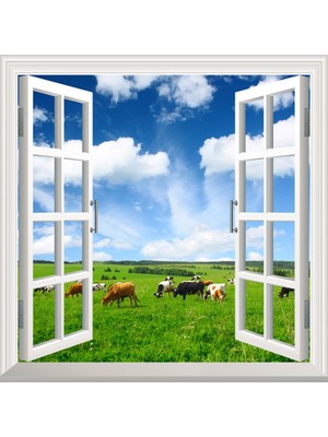 Sticker Art Pencere Poster Duvar Kağıdı Doğa Hayvanlar Yapışkanlı Sticker