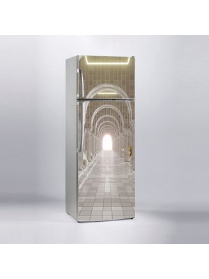 Sticker Art Buzdolabı Sticker Kaplama Dolap Kaplama Etiketi 3D Saray