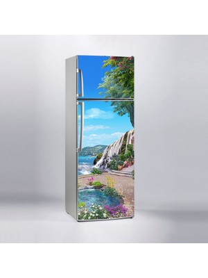 Sticker Art Buzdolabı Sticker Kaplama Dolap Kaplama Etiketi Roma Bahçesi