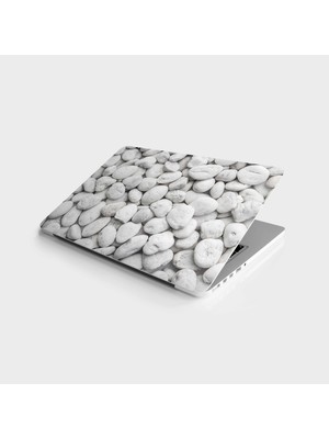 Sticker Art Laptop Sticker Bilgisayar Notebook Pc Kaplama Etiketi Beyaz Taşlar