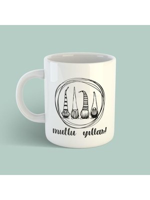 Bikutumutluluk Yılbaşı Kupa Serisi - Sevimli Cüceler Kupa