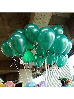 Bal10 Dünyası 12 Inç Metalik Koyu Yeşil Balon 10'lu