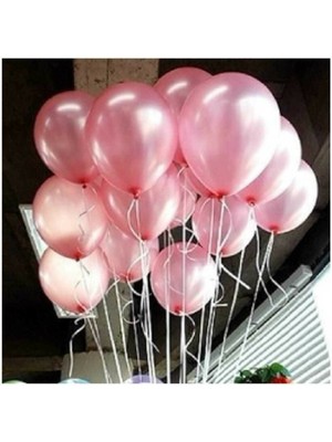 Bal10 Dünyası 12 Inç Metalik Pembe Balon 50'li
