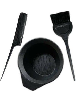 Merrys Saç Boyama Seti (Boya Fırçası + Boya Tası + Krepe Tarak)