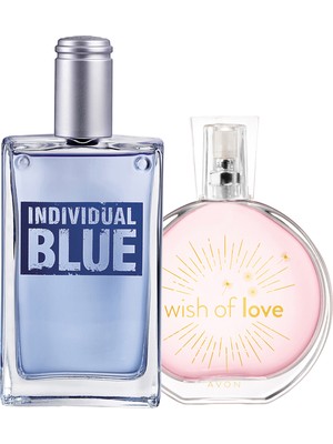 Avon Individual Blue Erkek Parfüm ve Wish Of Love Kadın Parfüm Paketi 150 ml