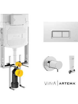 Vitra 8cm. Gömme Rezervuar Seti