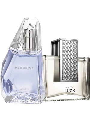 Avon Luck Erkek Parfüm ve Perceive Kadın Parfüm Paketi 125 ml