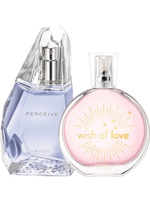 Avon Wish Of Love ve Perceive Kadın Parfüm PAKETI100 ml