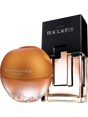 Avon Black Suede Erkek Parfüm ve Incandessence Enjoy Kadın Parfüm Paketi 125 ml