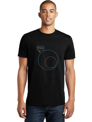 Qivi Pubg Alan Baskılı Siyah Erkek Örme Tshirt