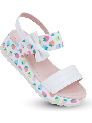 Kaptan Junior Kız Çocuk Bebek Ayakkabı Sandalet  Babet