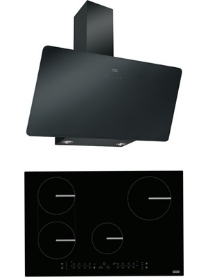 Franke Ankastre Set (Fpj 915 V Bk A/900 Black Glass Davlumbaz Fsm 804I B Bk Indüksiyonlu Black Ocak)