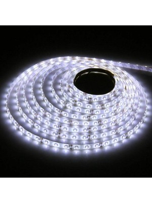 Aciko 3 Çipli Beyaz Şerit LED 10 METRE+12V Trafo Kuruluma Hazır Set