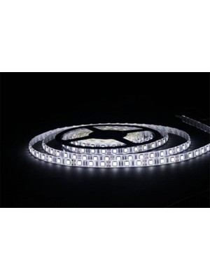 Aciko 3 Çipli Beyaz Şerit LED 10 METRE+12V Trafo Kuruluma Hazır Set