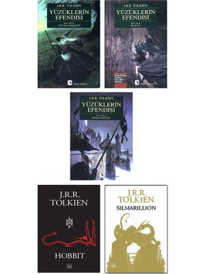 Yüzüklerin Efendisi 3: - Hobbit - Silmarillion - Kralın Dönüşü - J. R. R. Tolkien 5 Kitap Set