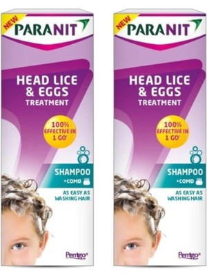 Paranit Baş Biti ve Sirke Tedavisi 100 ml Şampuan 2 Kutu