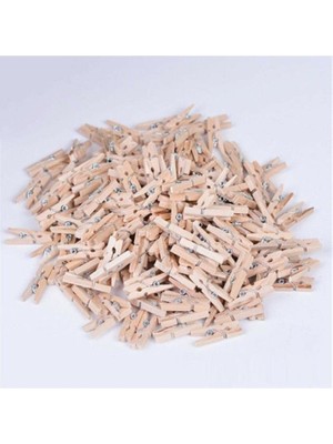 Mujgan 75 Adet Ahşap Mini Mandal