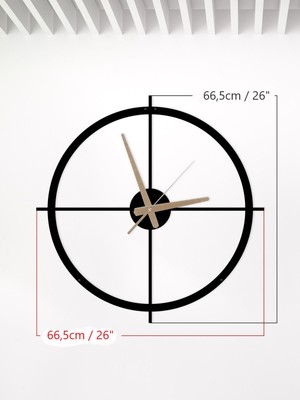 Metalium Concept Dekoratif Metal Duvar Saati 66,5X66,5CM