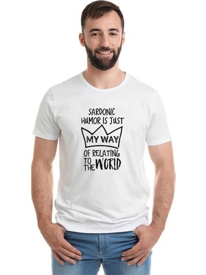 Qivi Riverdale My Way Baskılı Beyaz Erkek Örme Tshirt