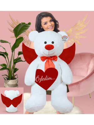Özgüner Melek Kanatlı Peluş Ayıcık Sevgiliye Mesajıyla 130 cm