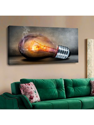 ZEVAHİR MOBİLYA DEKORASYON Zevahir 120X60 Kanvas Ampul Tablosu
