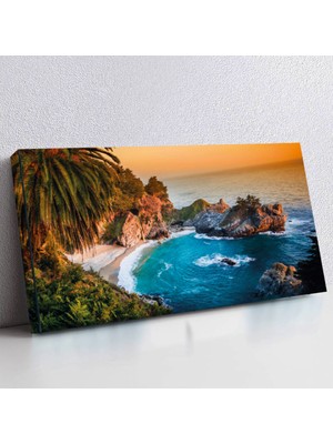 ZEVAHİR MOBİLYA DEKORASYON Zevahir 120X60 Kanvas Koy Manzara Tablosu