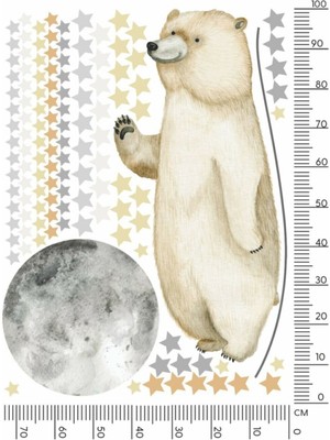 Wallhuman Moon Bear Duvar Stickerı