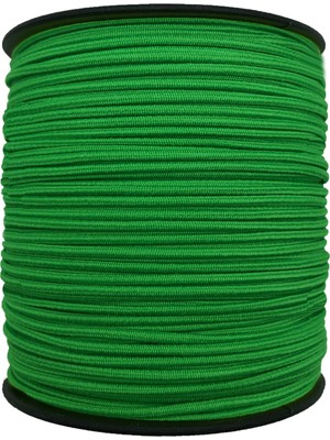 Hobizubi 1.5 Mm Şapka Lastik - 50 Metre Yeşil - Yuvarlak Lastik