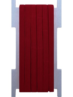 Hobizubi 8 Mm Bordo Yassı Lastik - 50 Metre
