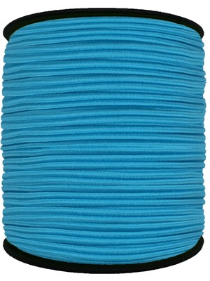 Hobizubi 3 Mm Yuvarlak Lastık-100 Metre Turkuaz Yuvarlak Lastik