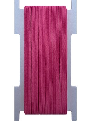 Hobizubi 8 Mm Fuşya Yassı Lastik - 50 Metre