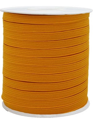 Hobizubi 6 Mm Turuncu Yassı Lastik - 100 Metre