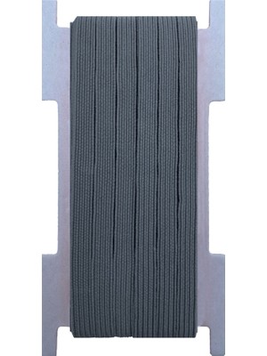 Hobizubi 6 Mm Gri Yassı Lastik - 50 Metre