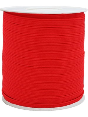 Hobizubi 10 Mm Neon Pembe Yassı Lastik - 50 Metre