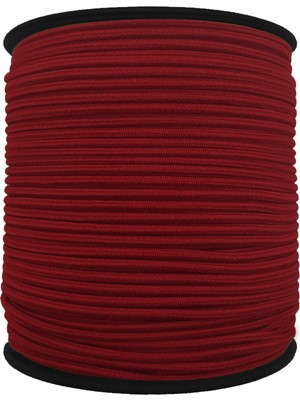 Hobizubi 1.5 Mm Şapka Lastik - 50 Metre Bordo - Yuvarlak Lastik