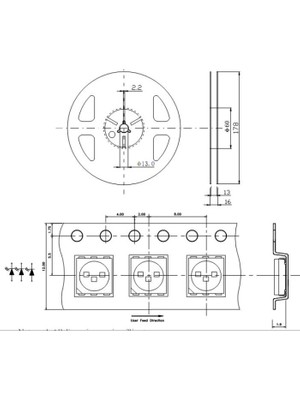 Profisher Uv Boncuk LED 5050 395NM 400MM Para Dedektörü 10 Adet