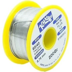 60/40 0.75 mm Lehim Teli 200 gr Kurtel Pastalı Lehim Teli Ince