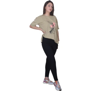 %100 Pamuk Hardal Sarısı T-Shirt