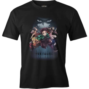 Lord T-Shirt Demon Slayer Siyah Erkek Tshirt