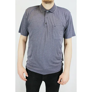 Erkek Petek Yaka Cepli Düz Baba T-Shirt