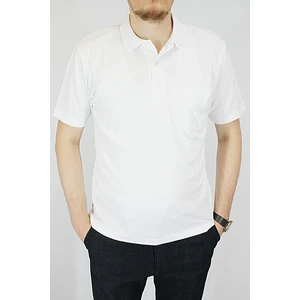 Erkek Petek Yaka Cepli Düz Baba T-Shirt